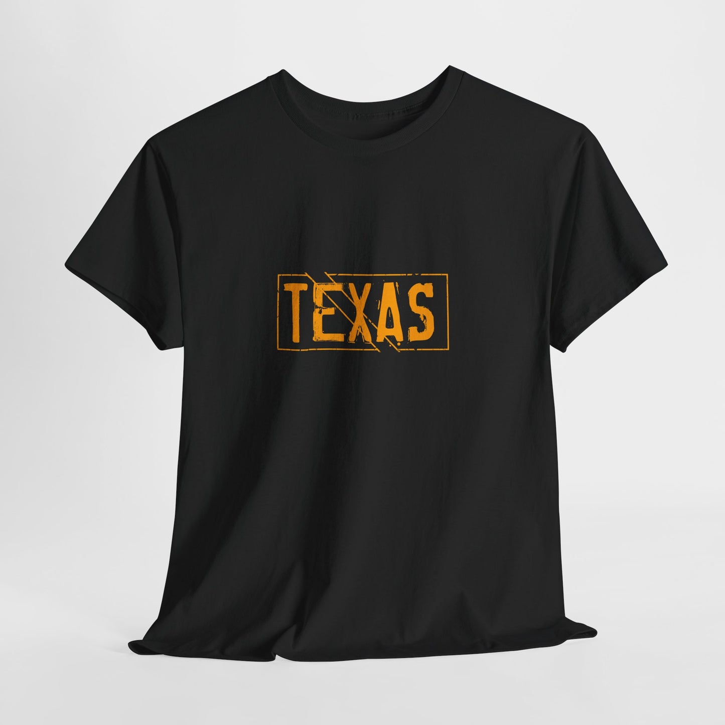 Texas Pride Unisex Heavy Cotton Tee - Casual Black T-Shirt for Texans