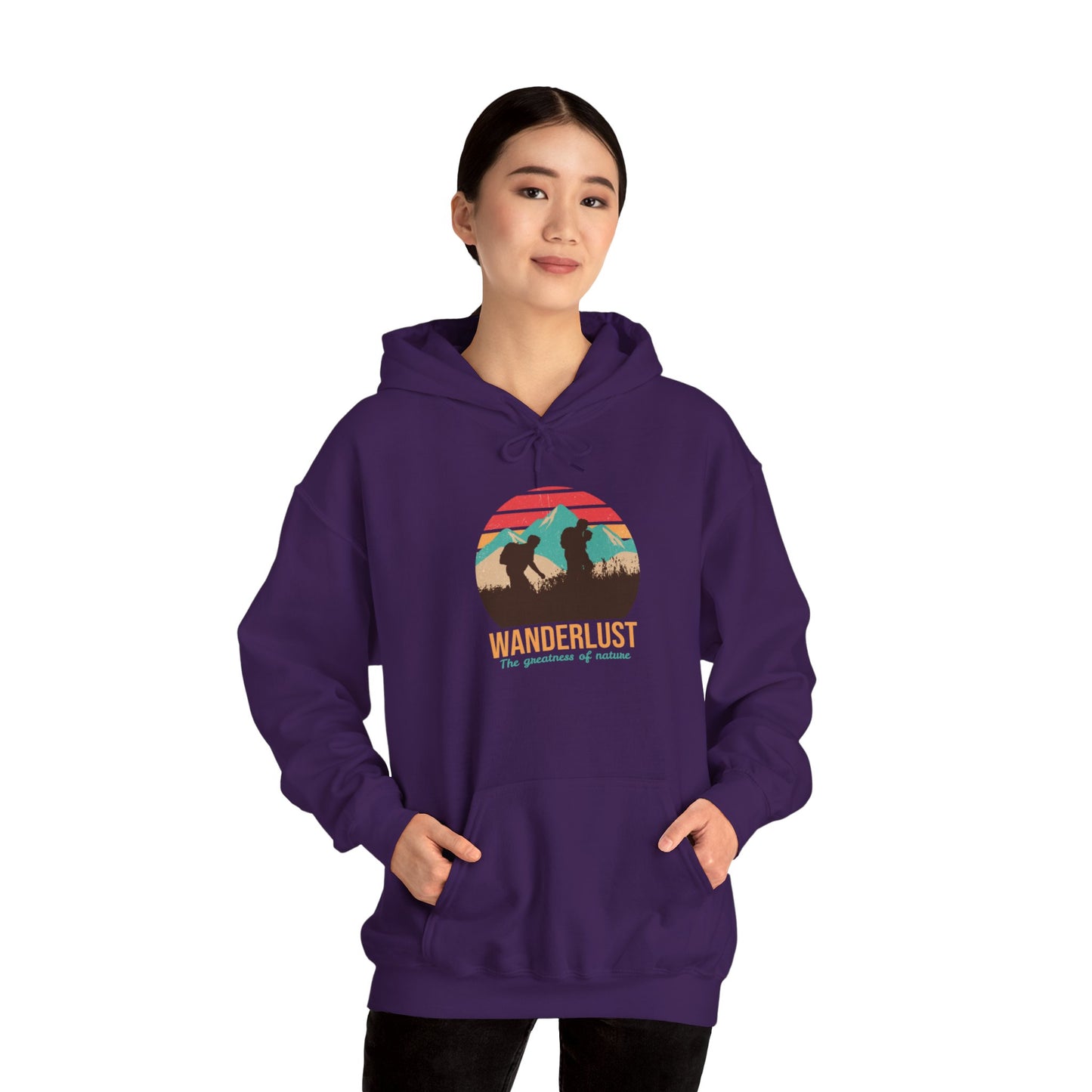 Wanderlust The Greatness Of Nature Unisex Heavy Blend™ Hooded Sweatshirt