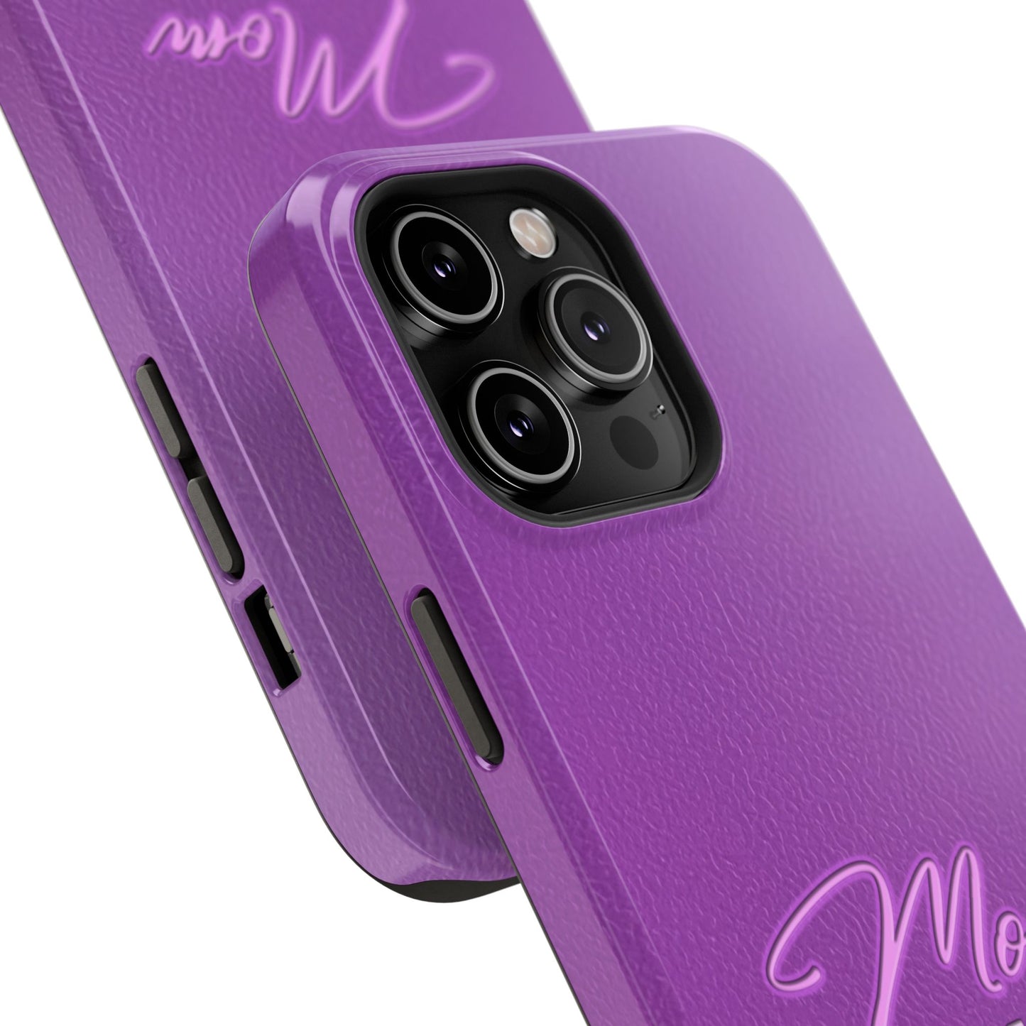 Mom On Duty Impact-Resistant Case, Purple Case for Mothers