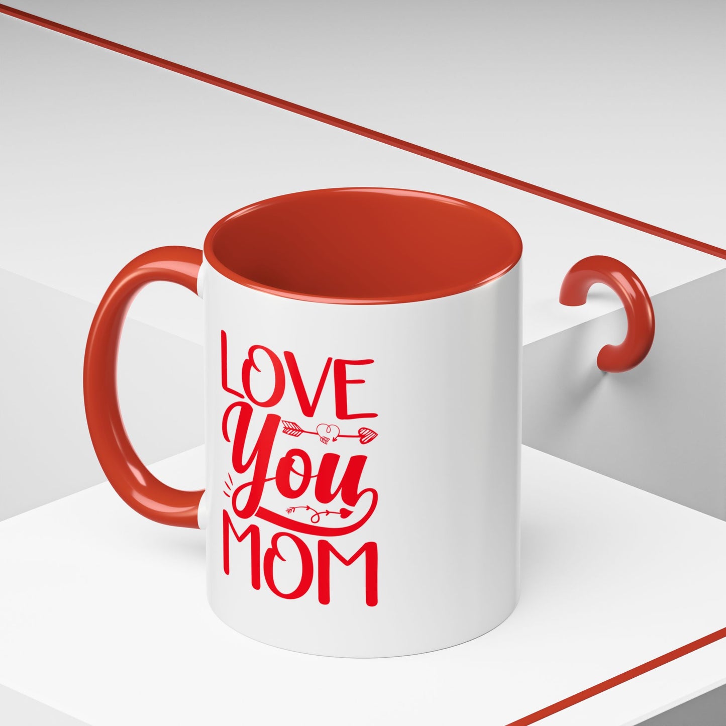 I Love My Mom Accent Coffee Mug - Perfect Gift for Mother's Day & Special Occasions