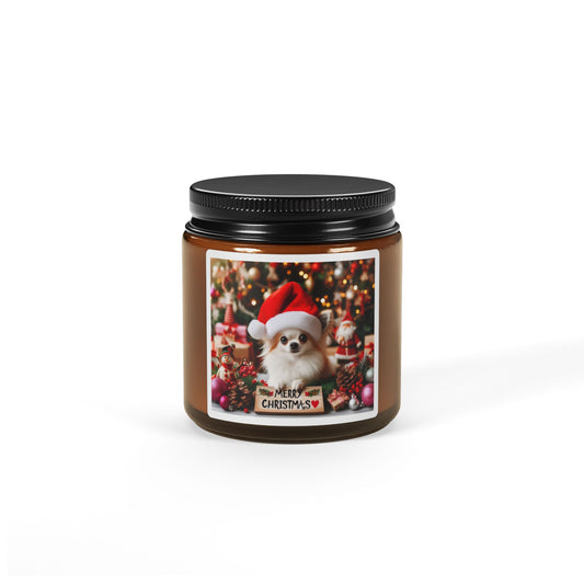 Chihahuahua Scented Soy Candle (Multi-Size, Amber Jar)