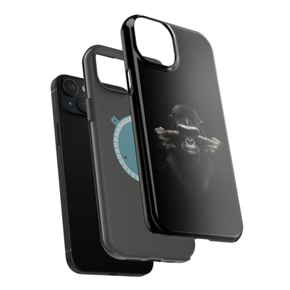 Edgy Gorilla Magnetic iPhone Case, Unique Cell Phone Cover