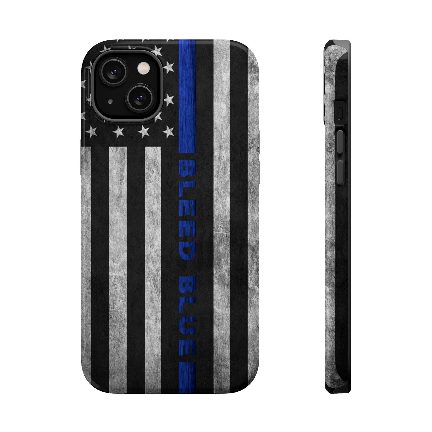 Police Magnetic Phone Cases, Bleed Blue