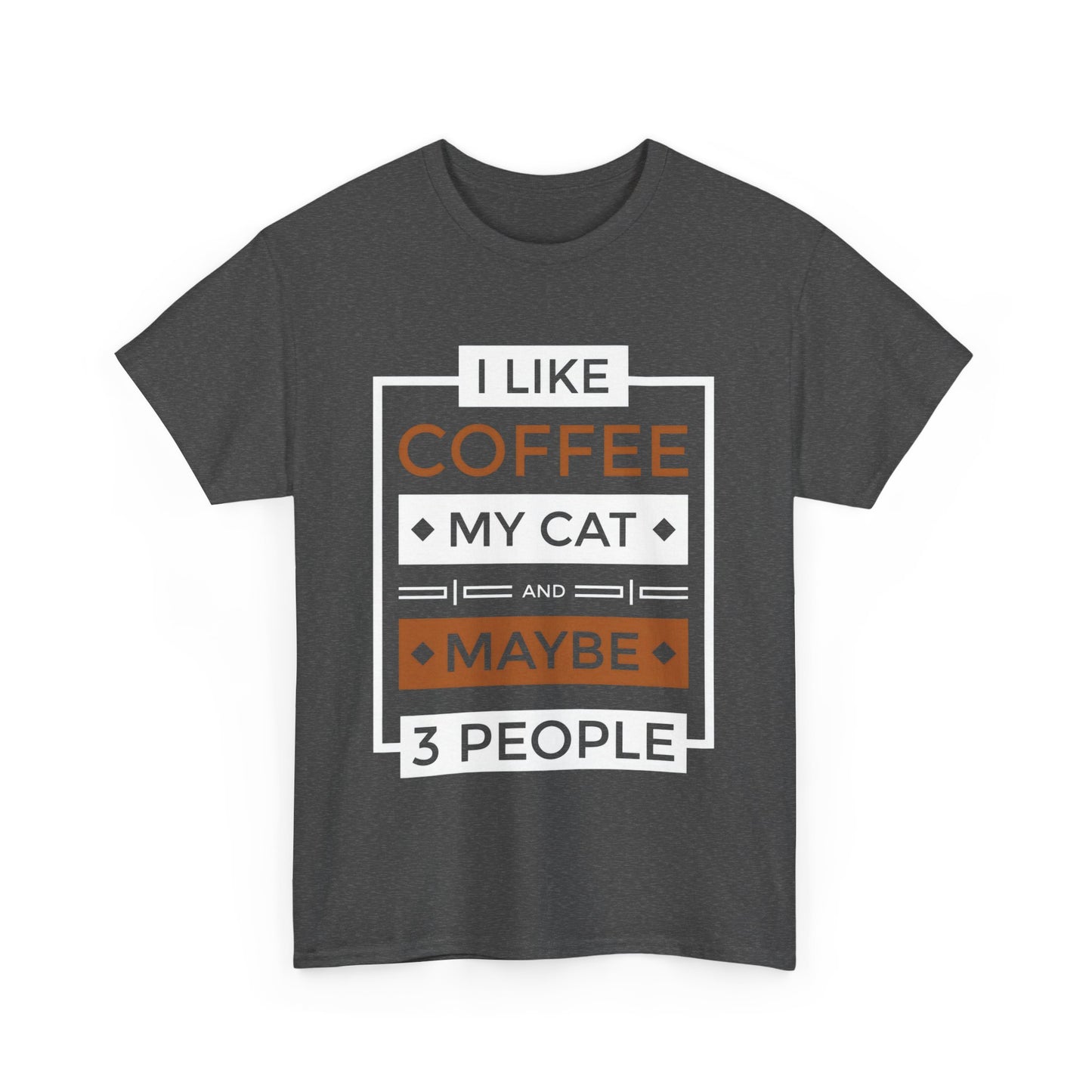 Jakers Coffee Cat Lover T-shirt, Funny Graphic Tee, Gift for Cat Owners, Cat Mom Shirt, Introvert Tee, Gift for Cat Lovers