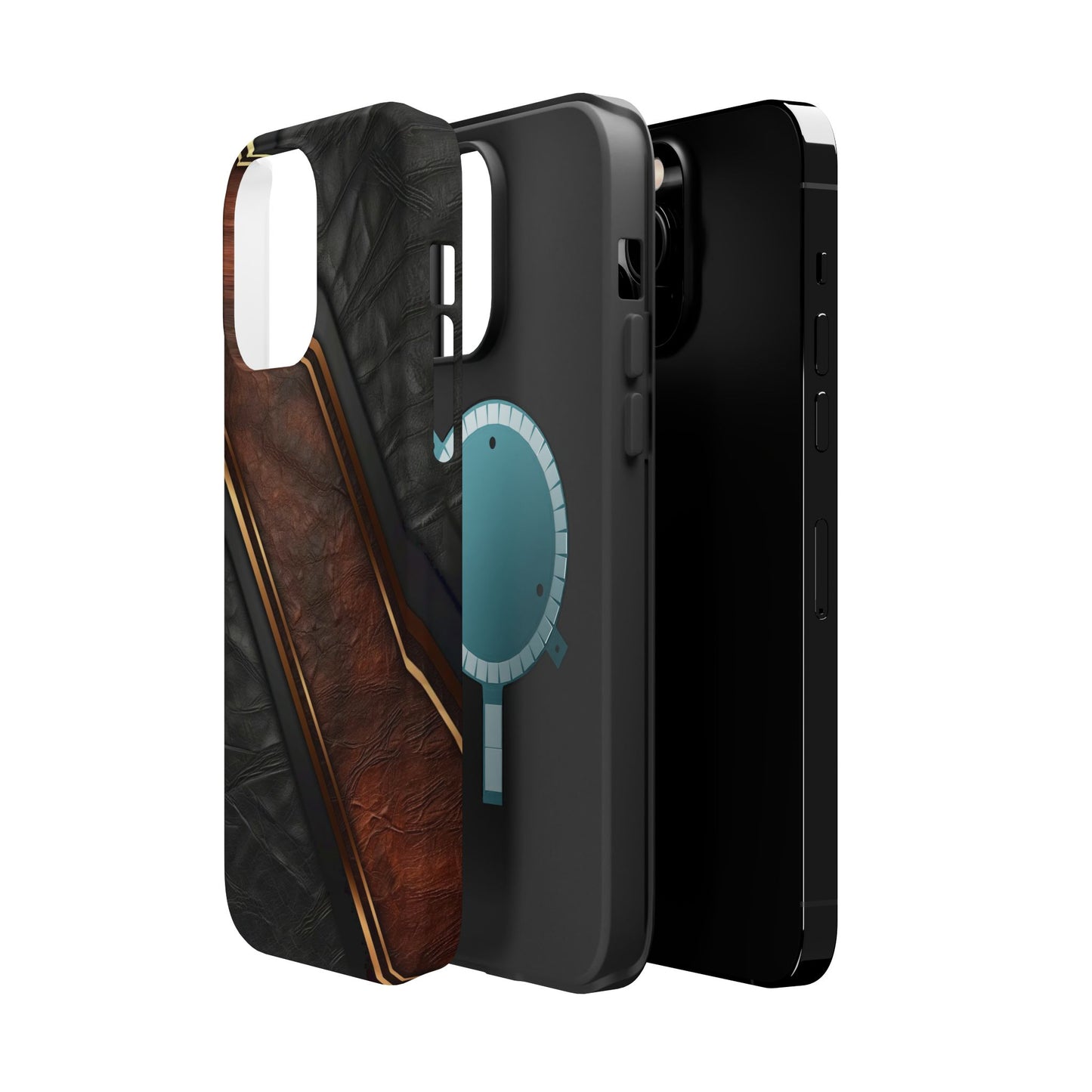 Stylish Leather Texture Magnetic Tough Cases