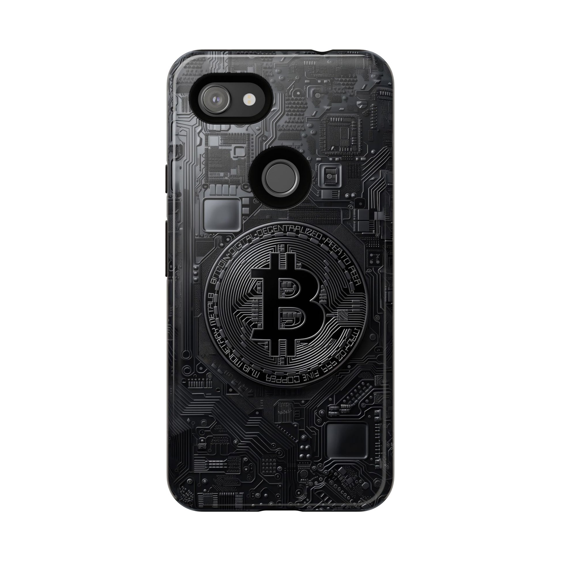 Bitcoin Google Pixel Tough Phone Case, Cryptocurrency Protection Cover