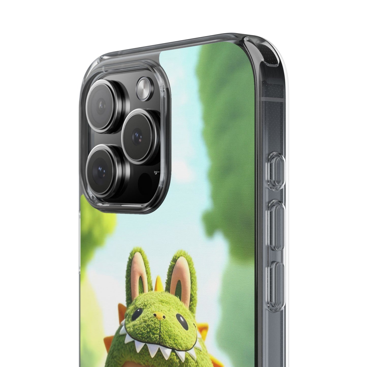 Copy of The Monsters Clear Case for iPhone Models – Playful Dinosaur Design
