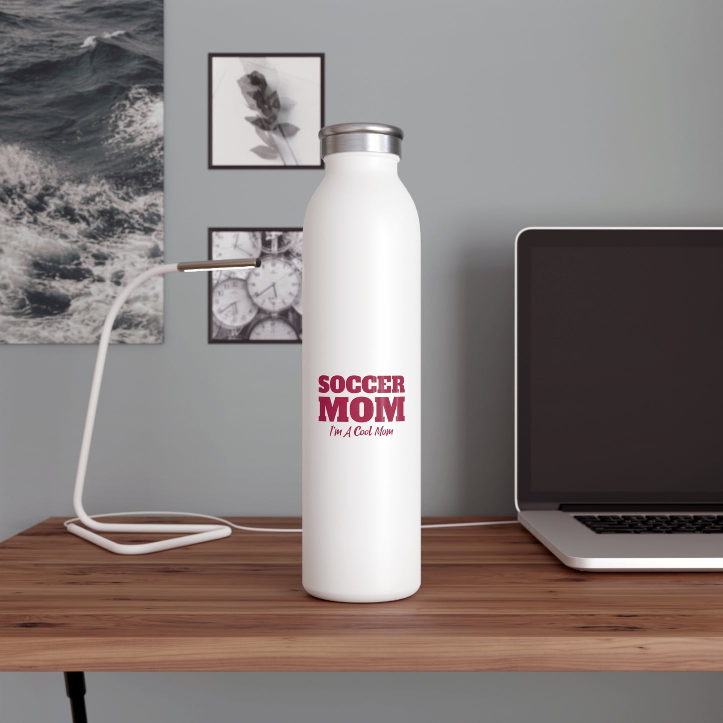 Soccer Mom Slim Water Bottle