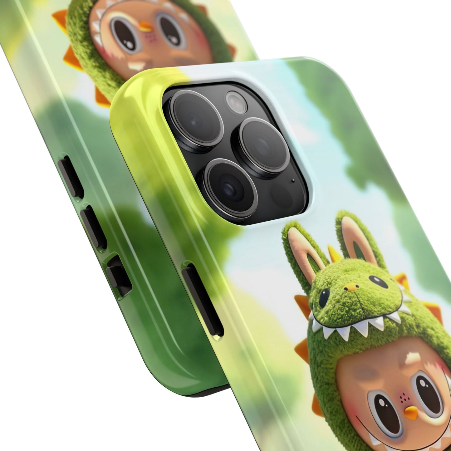 The Monsters Tough Case for iPhone Models – Playful Dinosaur Design, Dual Layer Protective Cover, Fun Mobile Accessory