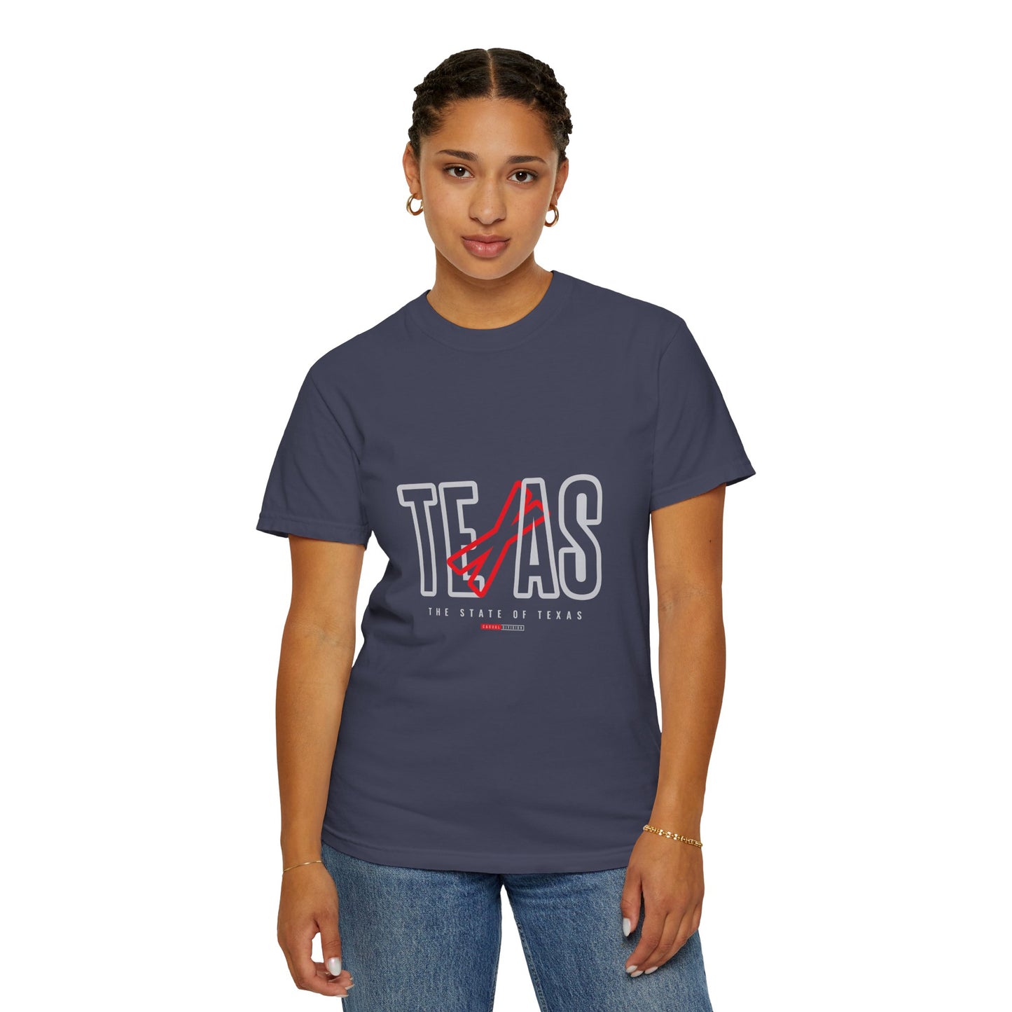 Texas Pride Unisex Garment-Dyed T-Shirt - Casual Style for State Lovers