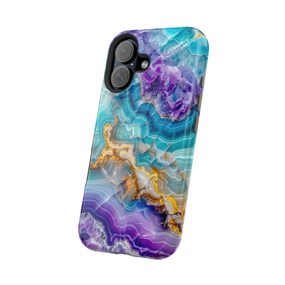 Blue Agate Magnetic Phone Case