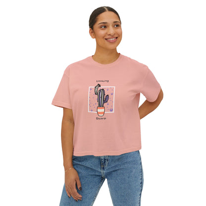 Camiseta cuadrada para mujer Looking Sharp 