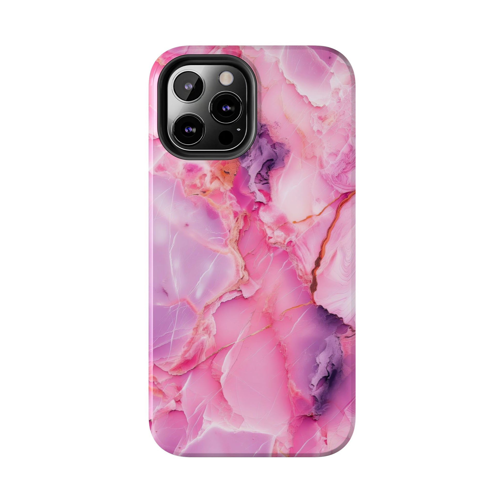 Pink Marble Tough Cases for iPhone, Stylish Protective Covers