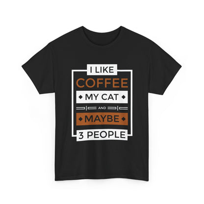 Coffee Cat Lover T-shirt, Funny Graphic Tee