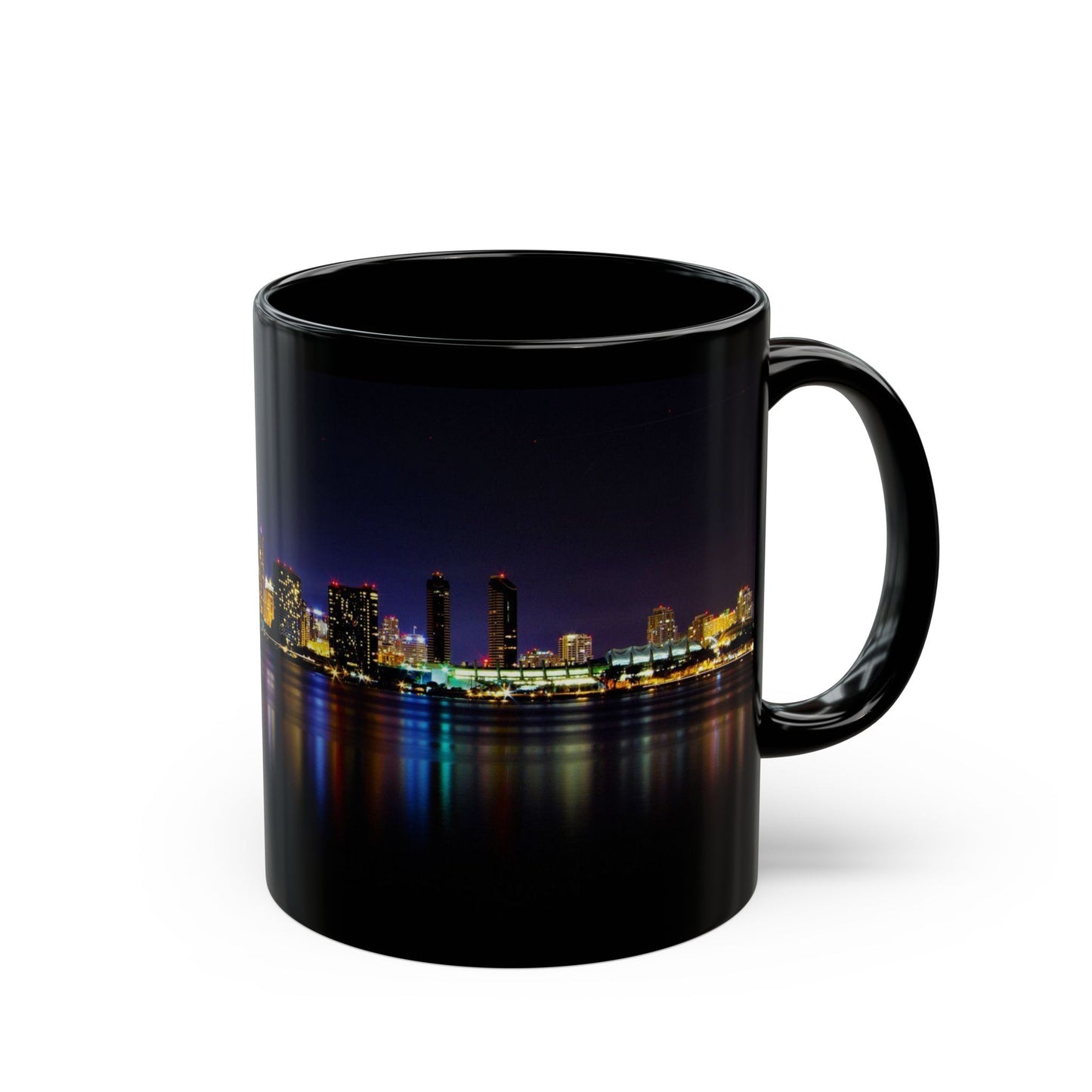 City Nights, Bright Lights Black Mug - 11oz, 15oz