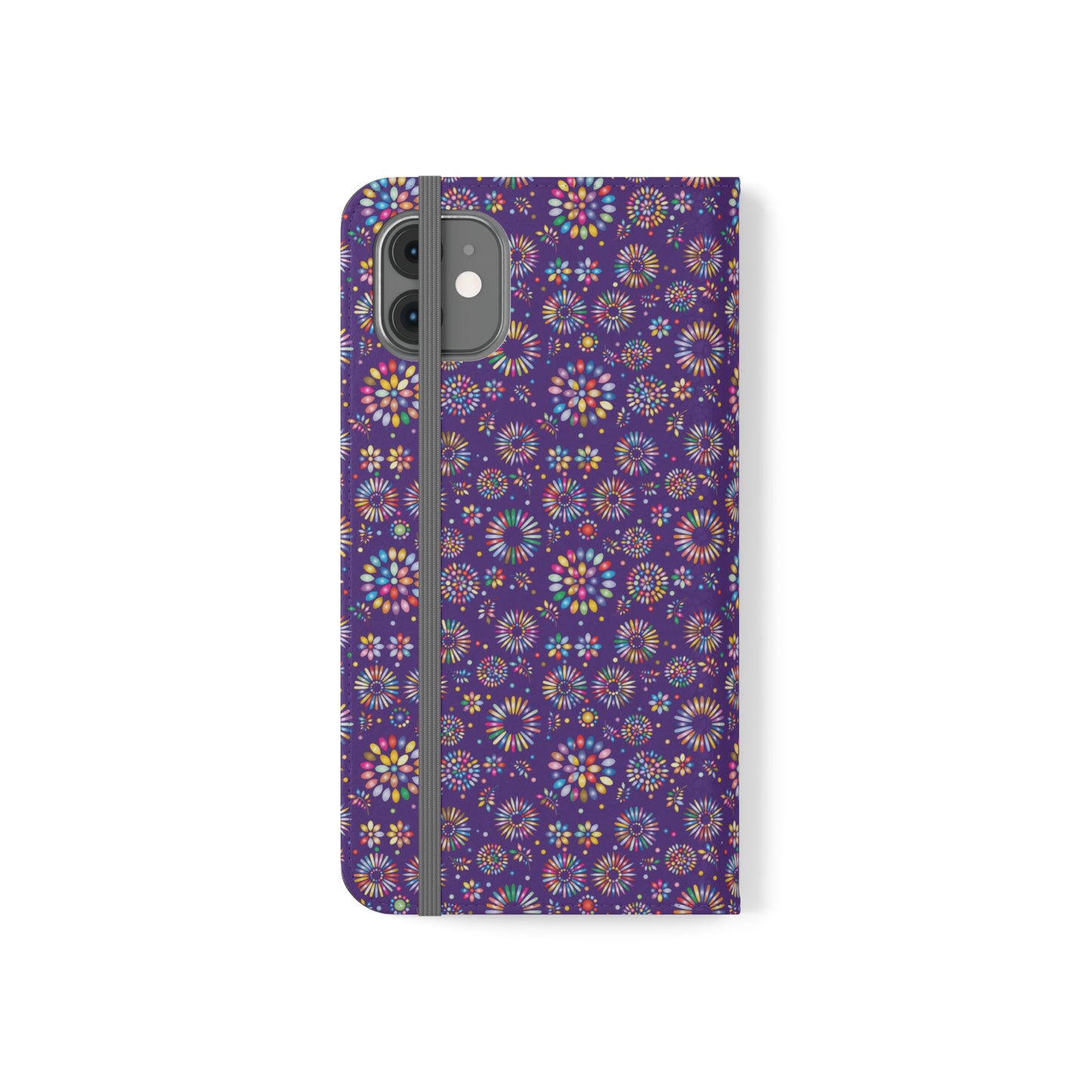 Vibrant Vibes Flip Cases / Purple