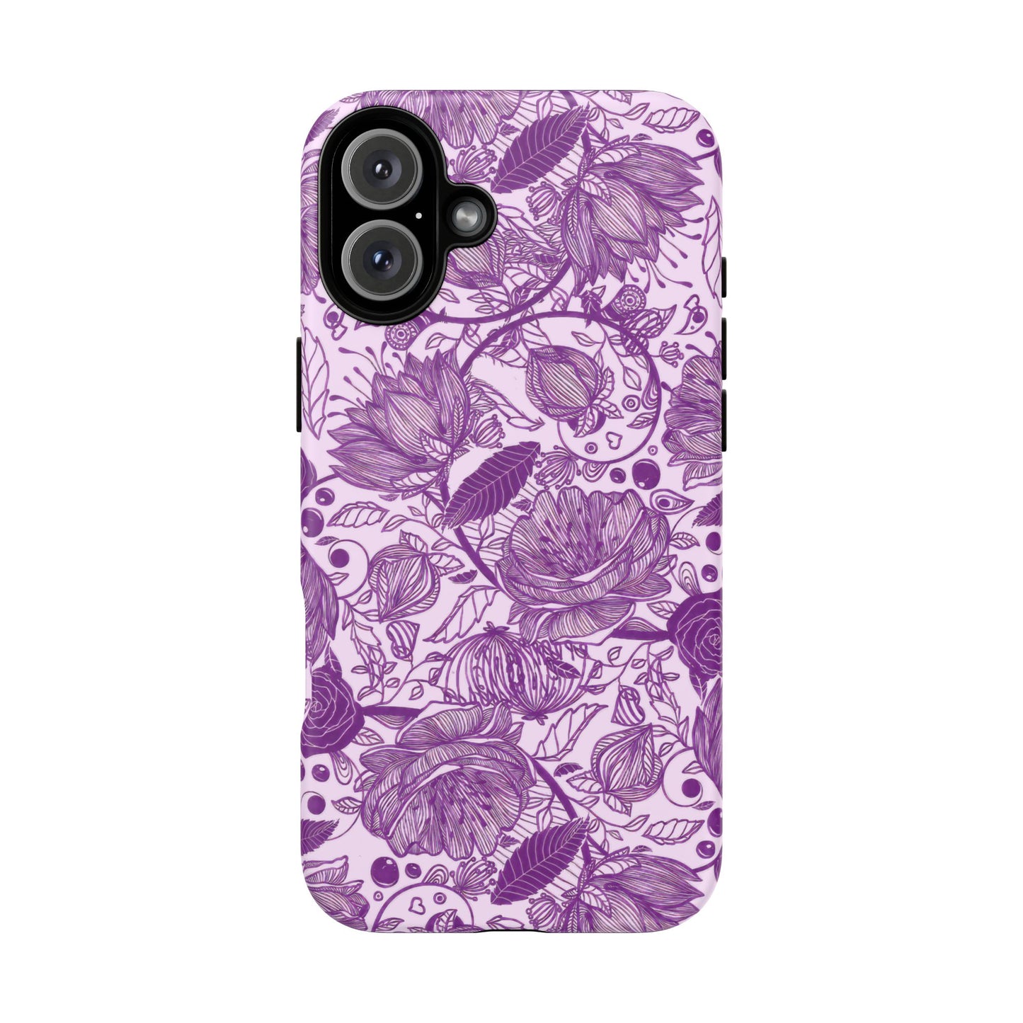 Graphical Garden: Purple Edition iPhone Tough Cases