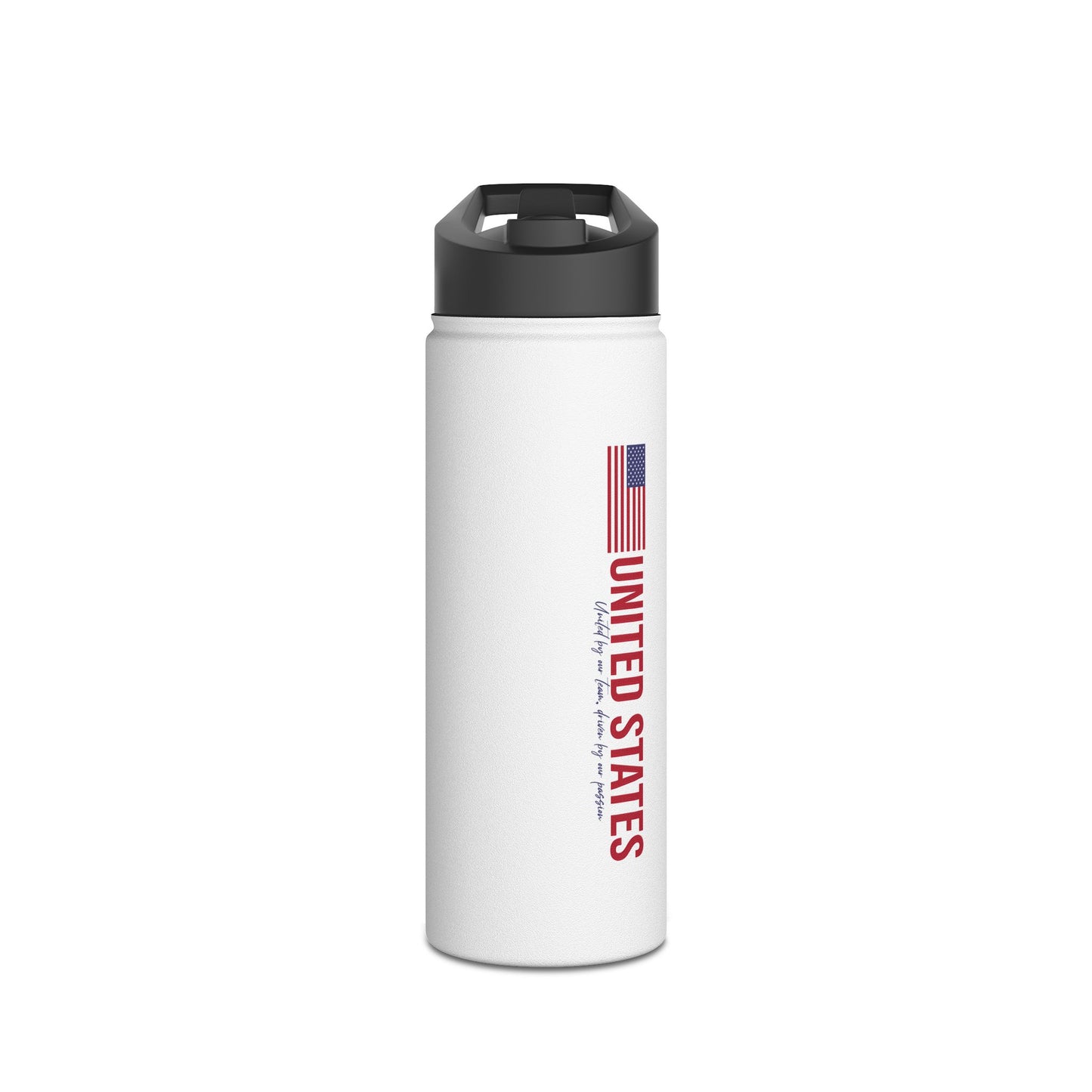 One Nation, One Dream Stainless Steel Water Bottle, Standard Lid