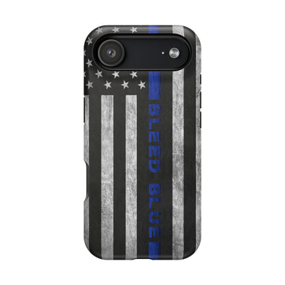 Police Magnetic Phone Cases, Bleed Blue