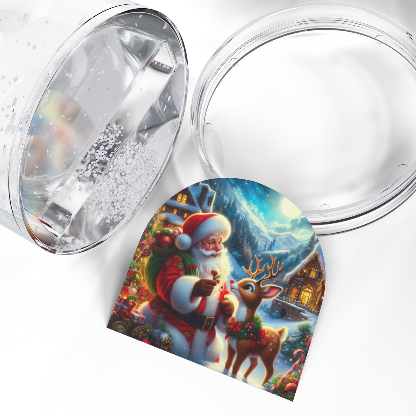 Santa’s Brightest Companion  Snow Globe