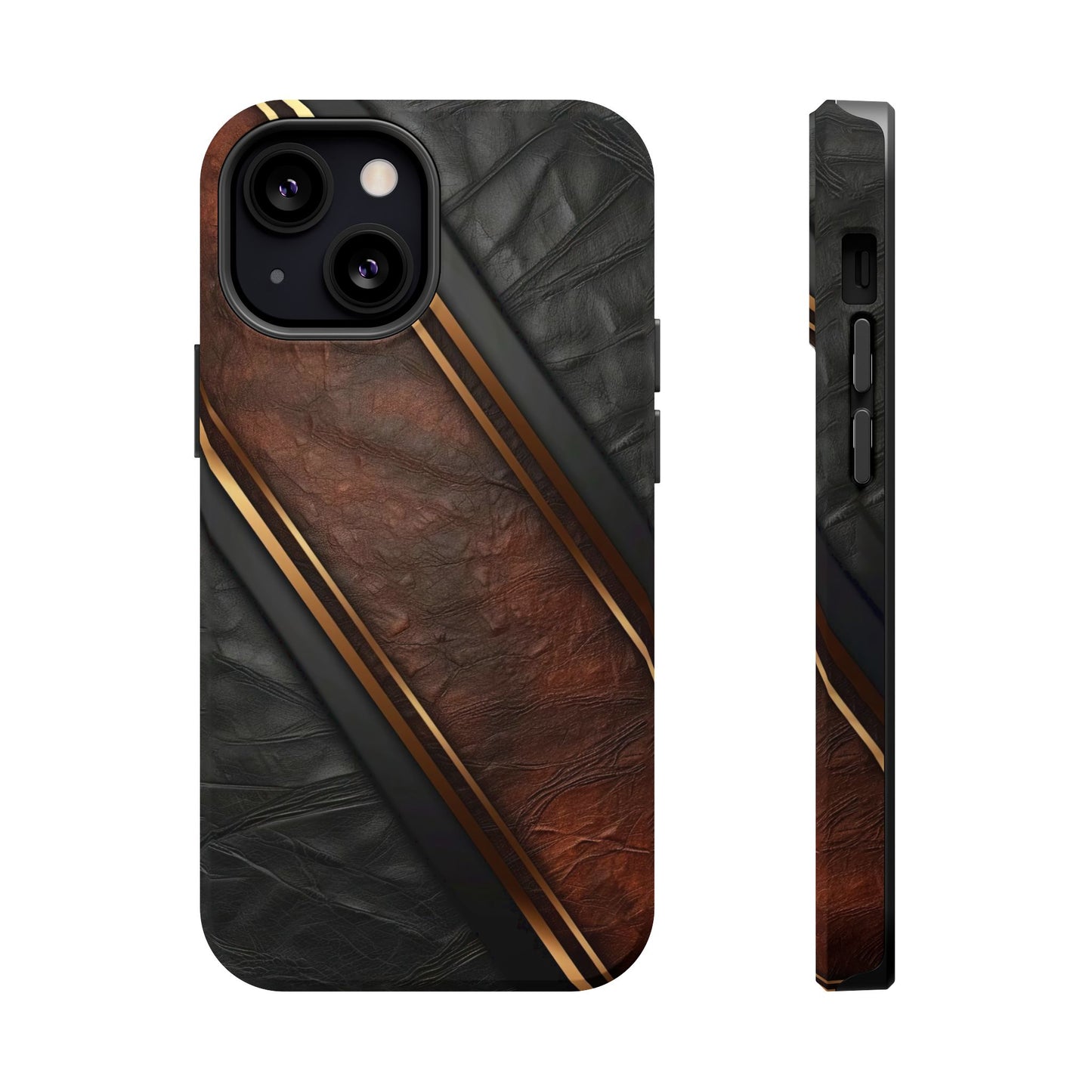 Stylish Leather Texture Magnetic Tough Cases
