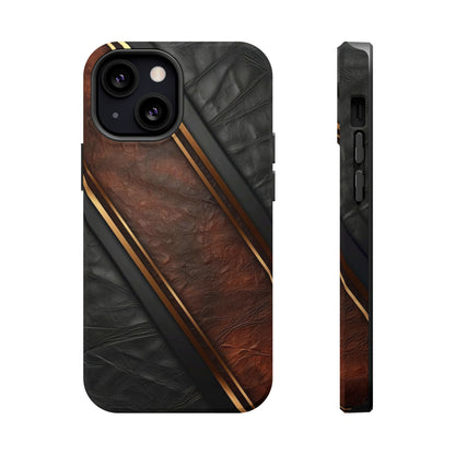 Stylish Leather Texture Magnetic Tough Cases