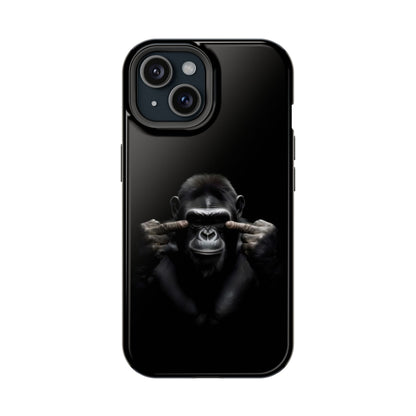 Edgy Gorilla Magnetic iPhone Case, Unique Cell Phone Cover