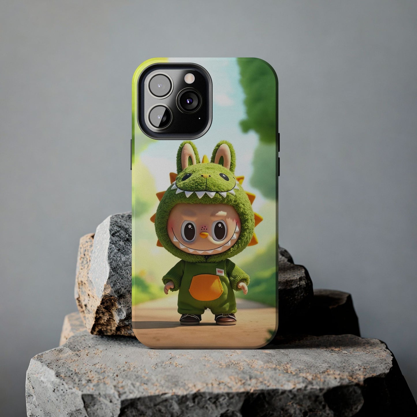 The Monsters Tough Case for iPhone Models – Playful Dinosaur Design, Dual Layer Protective Cover, Fun Mobile Accessory