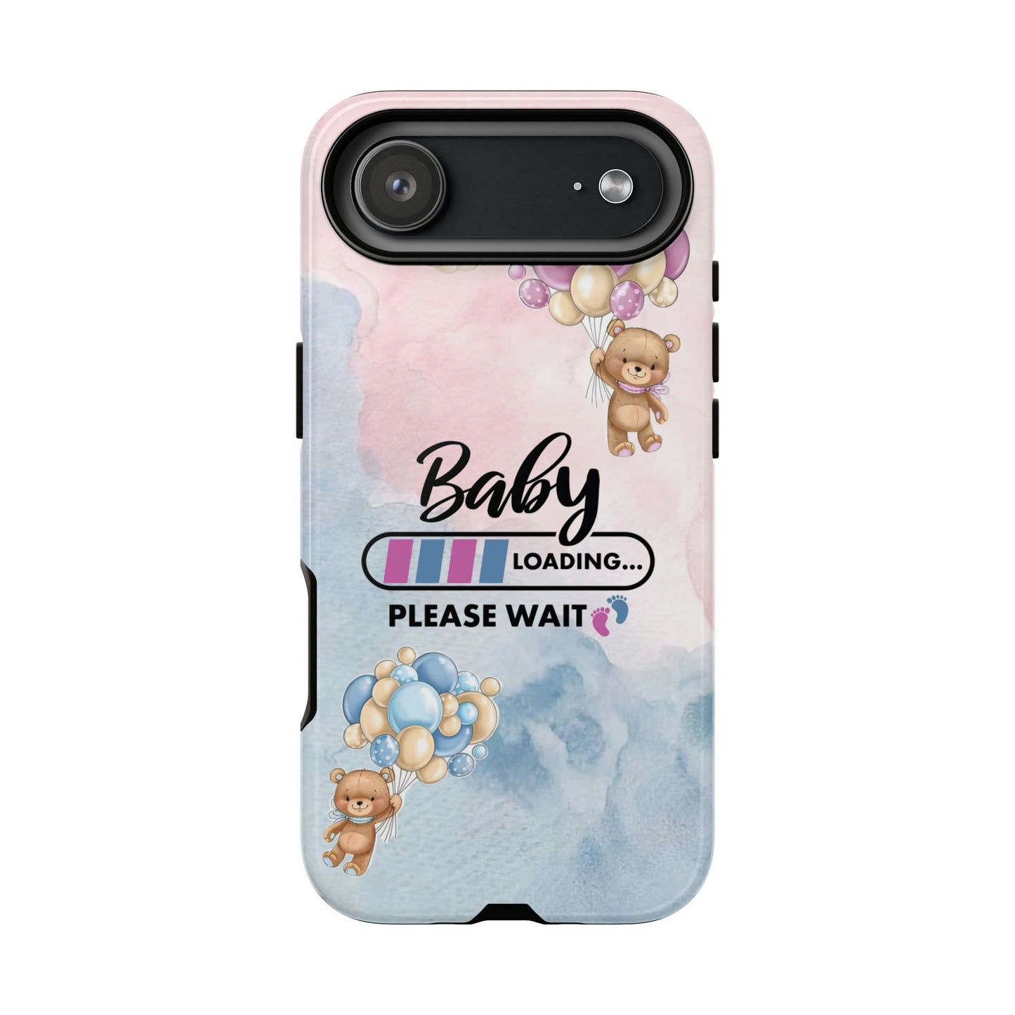 Cute Baby Loading Phone Case for iPhone - Maternity Cover for Pregnancy Reveal or Baby Shower