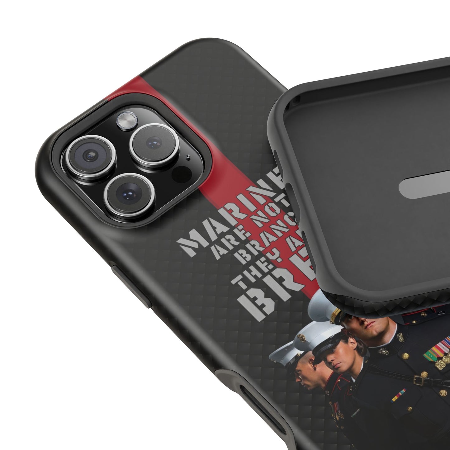 Marines Magnetic Tough Case - "Not a Branch, a Breed" Military iPhone Cover