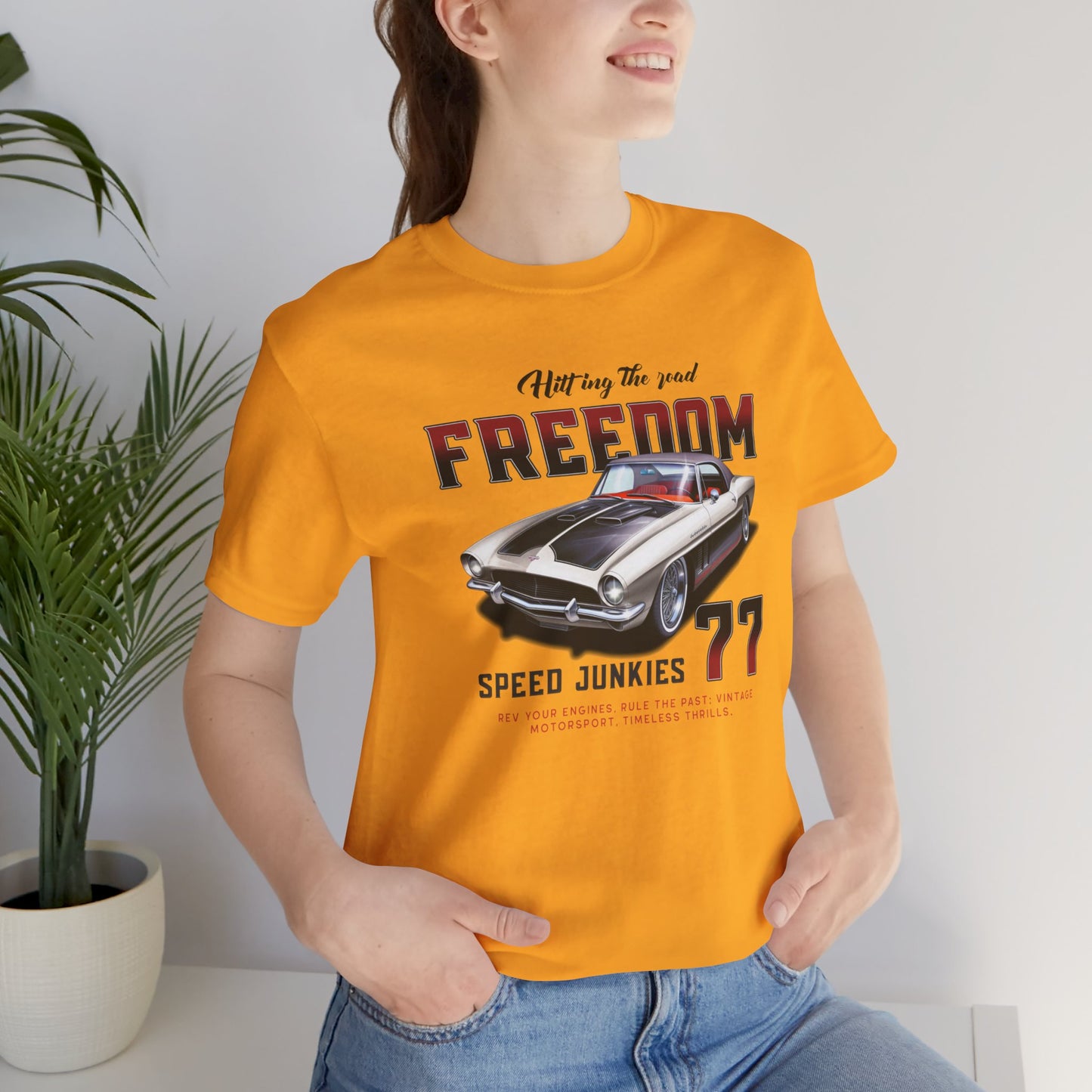 Hitting The Road Freedom Unisex Jersey Short Sleeve Tee