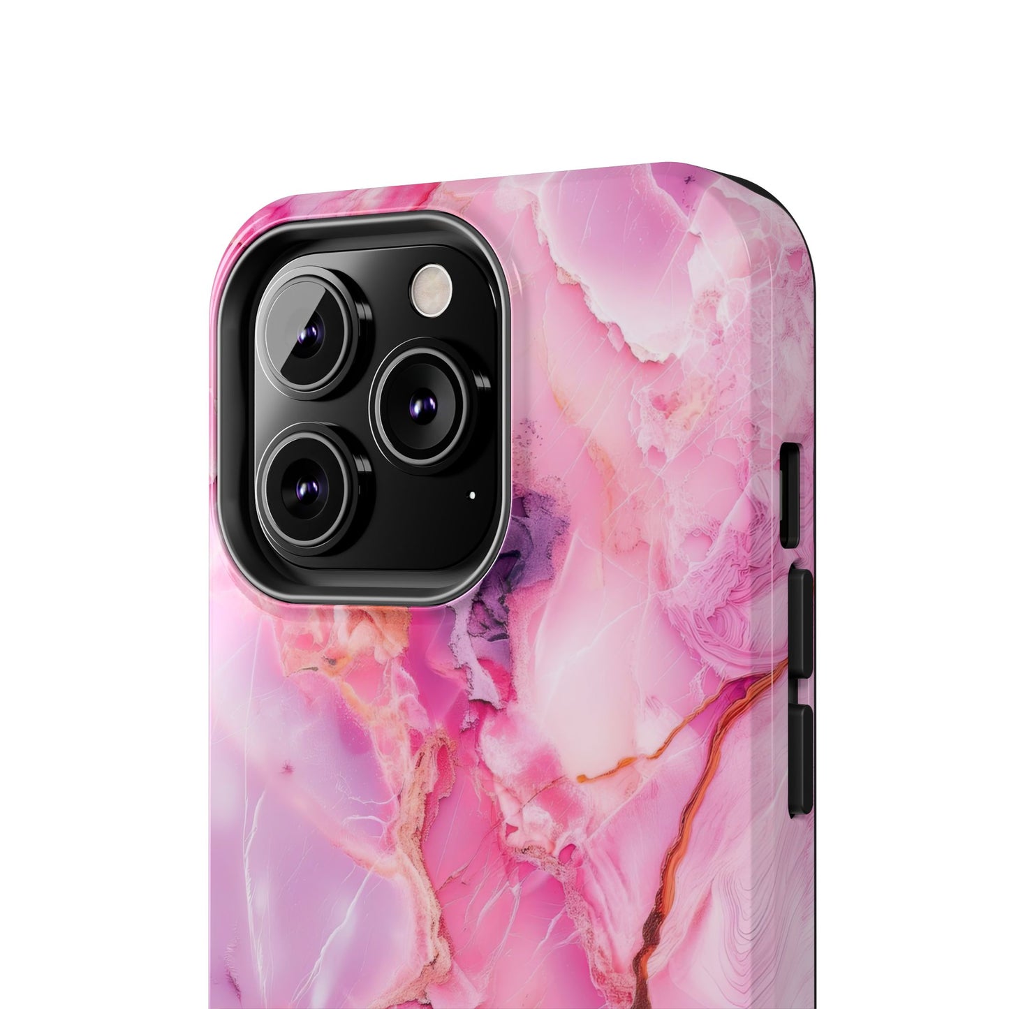 Pink Marble Tough Cases for iPhone, Stylish Protective Covers
