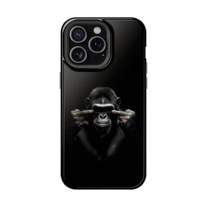 Edgy Gorilla Magnetic iPhone Case, Unique Cell Phone Cover