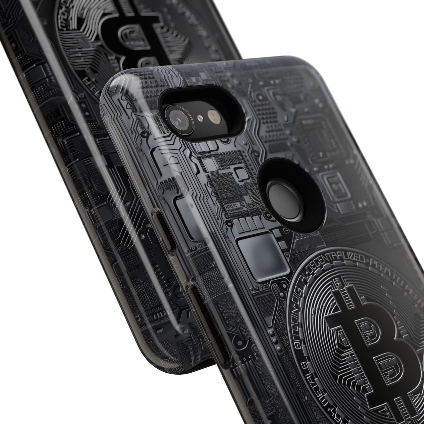 Bitcoin Google Pixel Tough Phone Case, Cryptocurrency Protection Cover