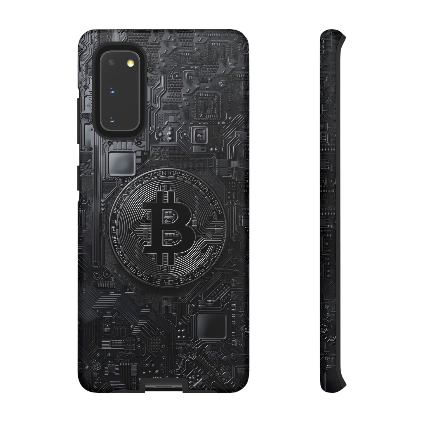 Bitcoin Samsung Tough Phone Case, Cryptocurrency Protection Cover