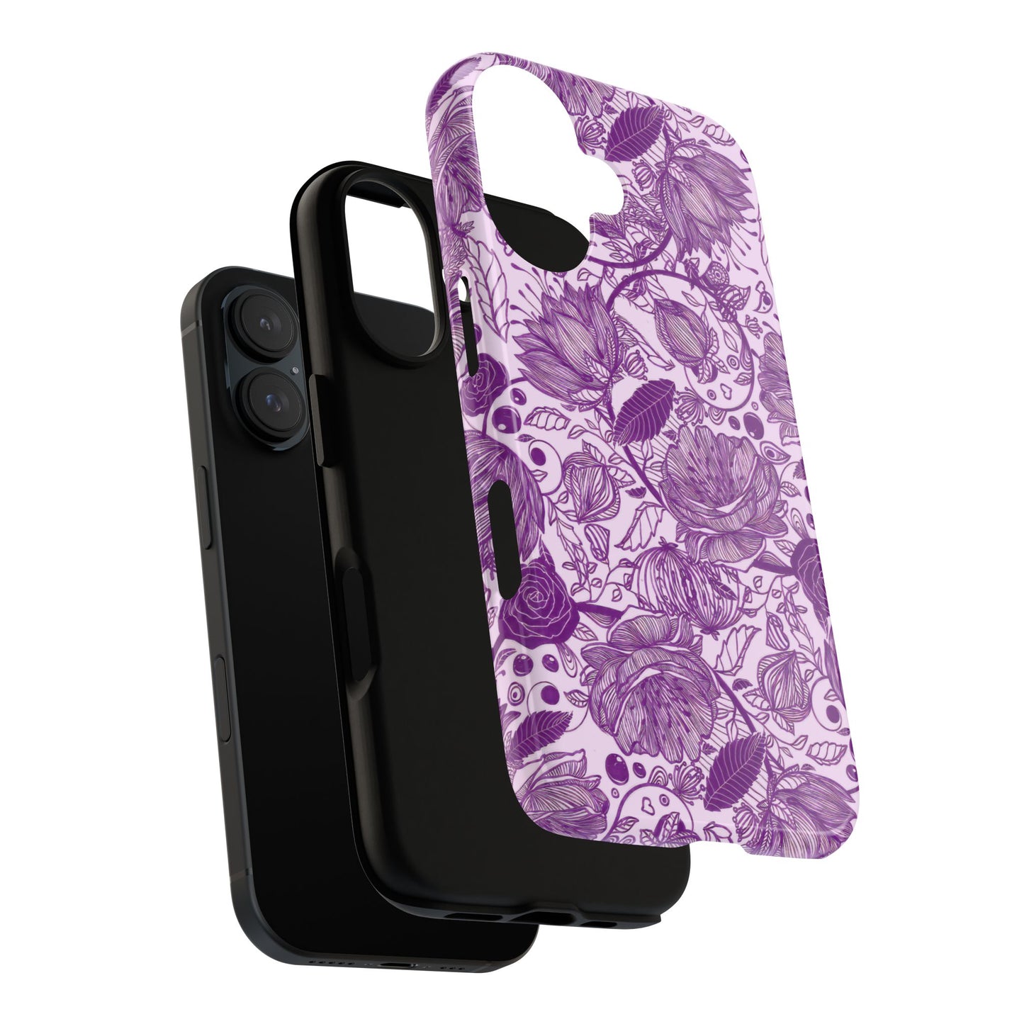 Graphical Garden: Purple Edition iPhone Tough Cases