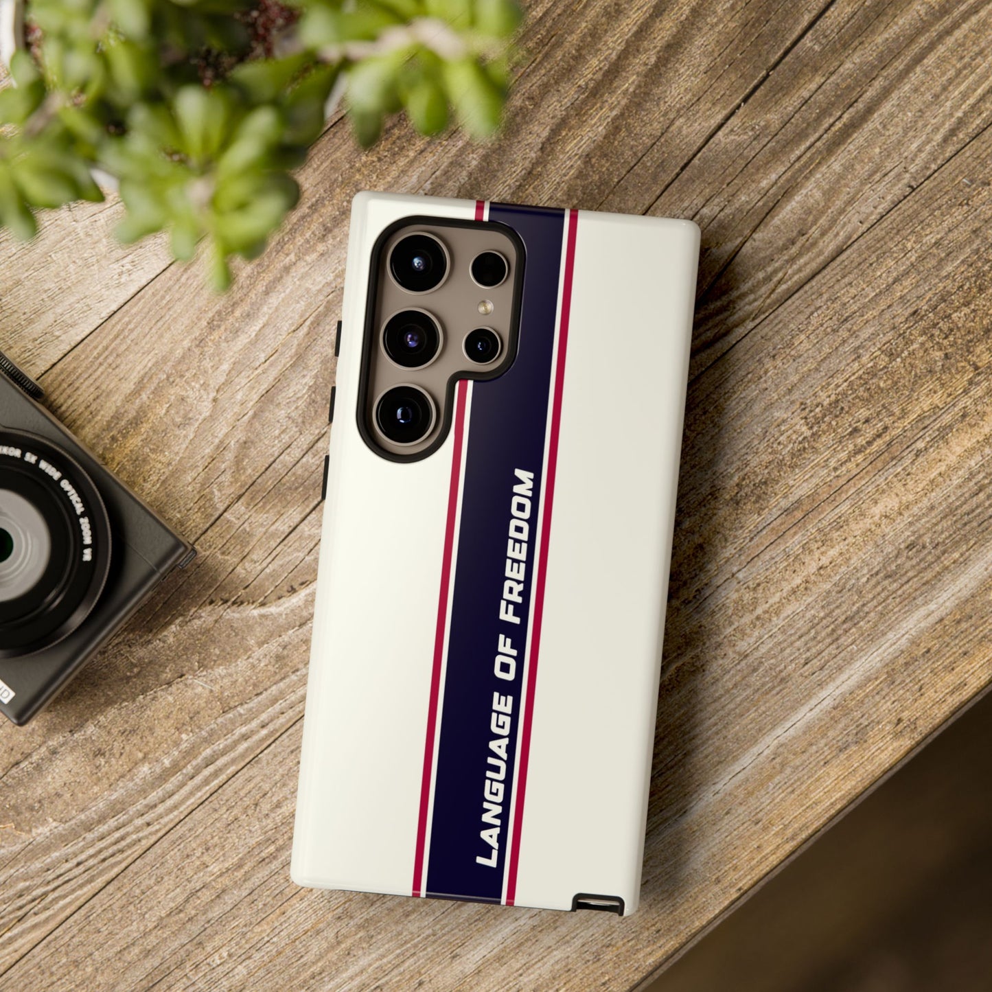 Language of Freedom Tough Case – Minimalist Design