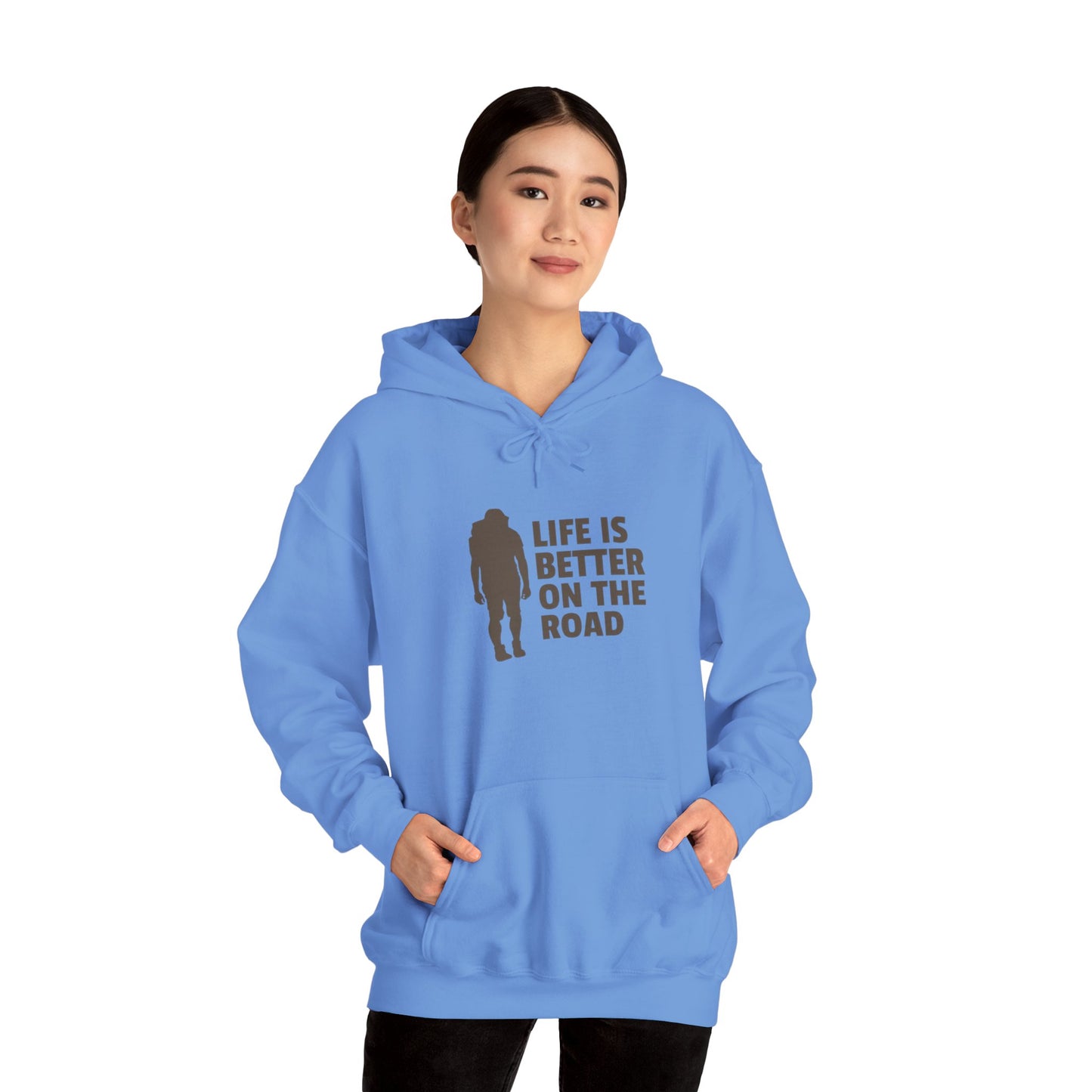 Life Is Better On The Road Unisex Heavy Blend™ Hooded Sweatshirt