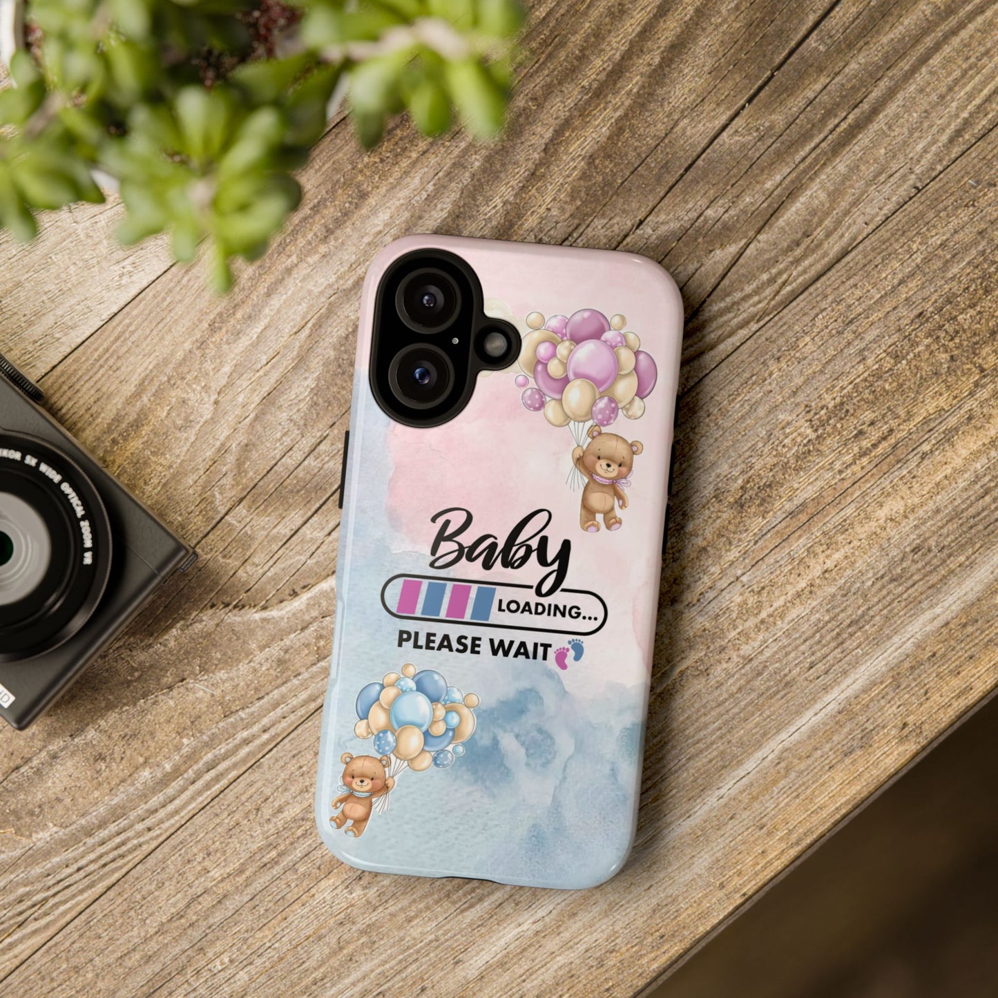 Cute Baby Loading Phone Case for iPhone - Maternity Cover for Pregnancy Reveal or Baby Shower