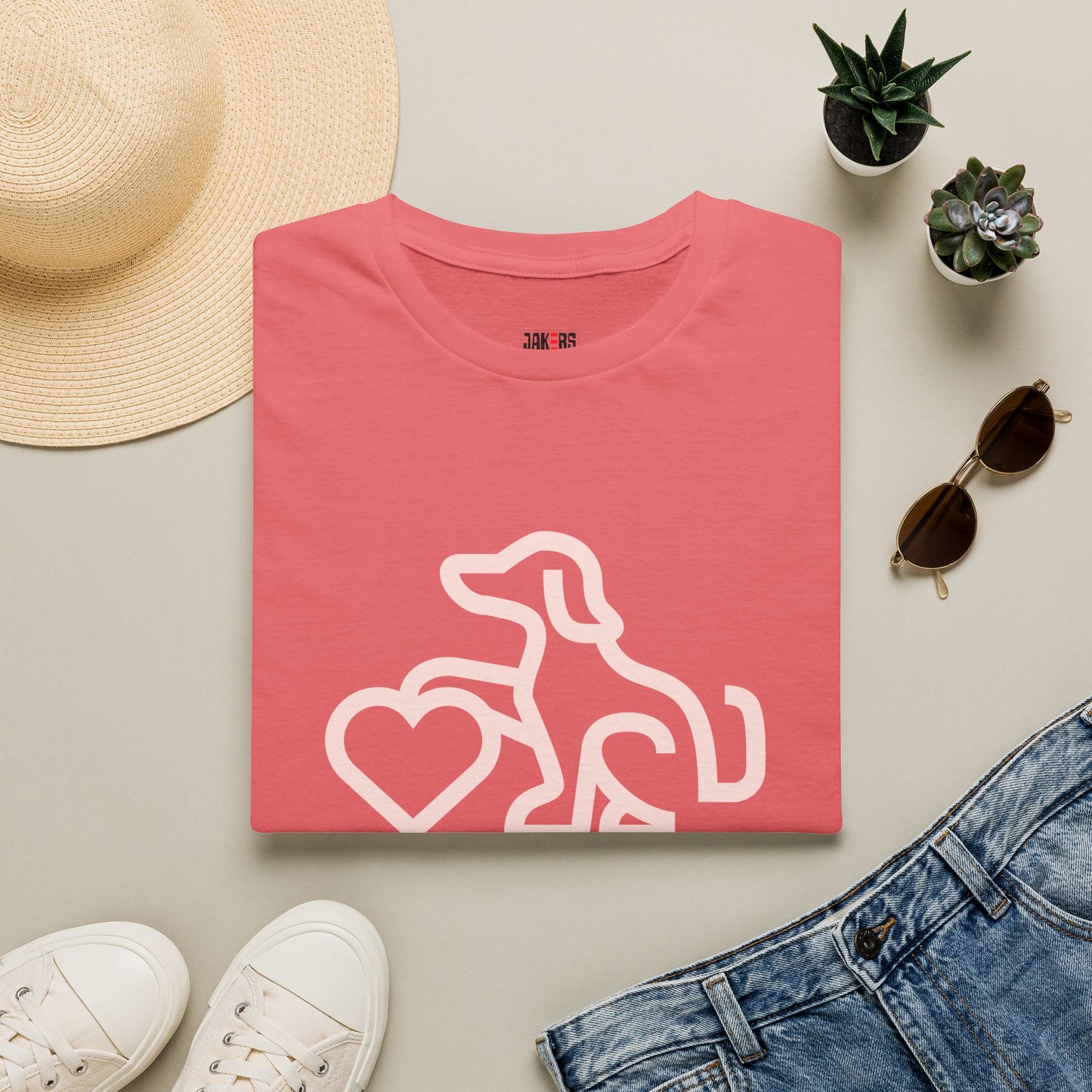 Dog Lover Unisex T-Shirt - At Least My Dog Loves Me