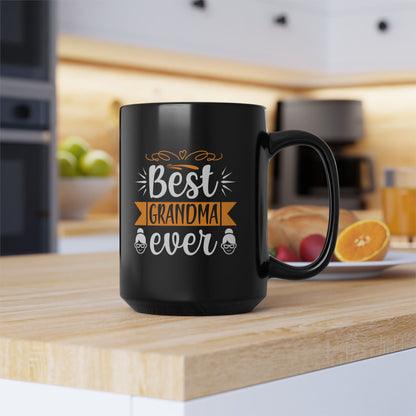 Best Grandma Ever Black Mug - Perfect Gift for Grandmothers