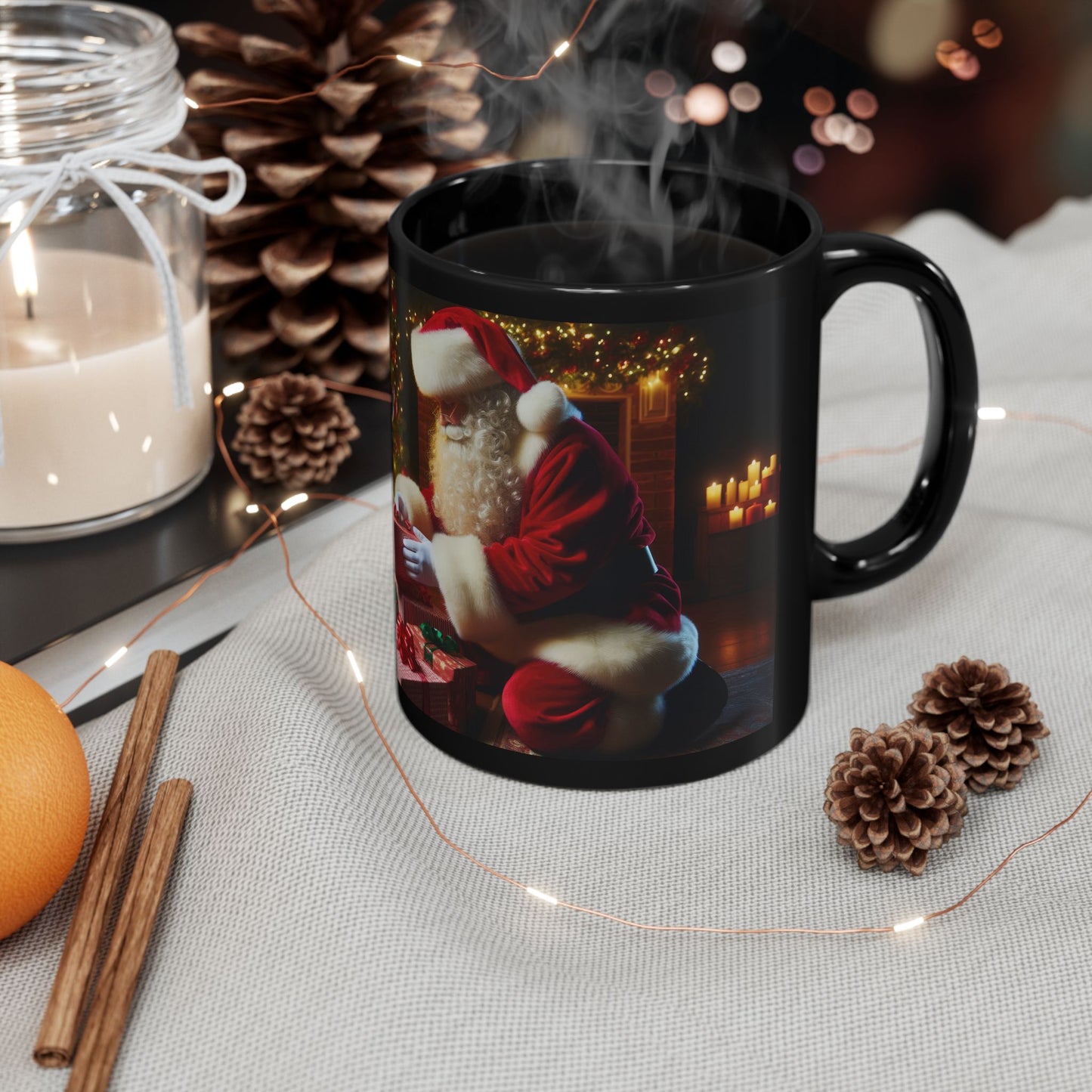 The Big Gift Drop Black Mug - 11oz, 15oz