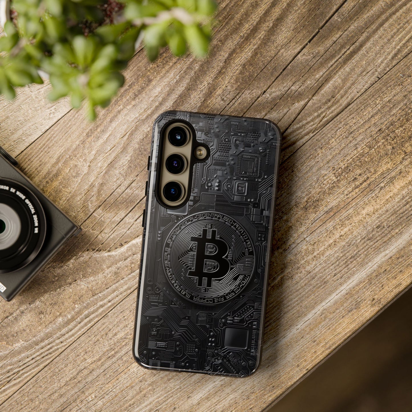 Bitcoin Samsung Tough Phone Case, Cryptocurrency Protection Cover