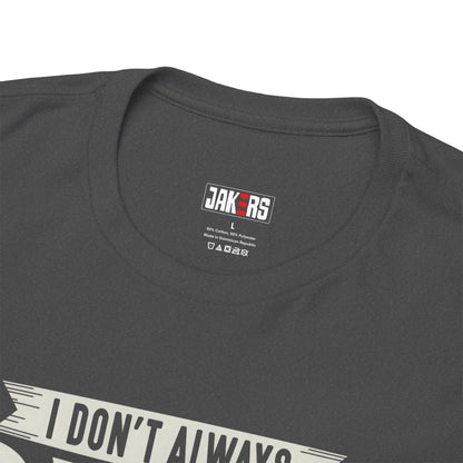Camping Drinking Unisex Heavy Cotton Tee - Perfect Gift for Outdoor Enthusiasts