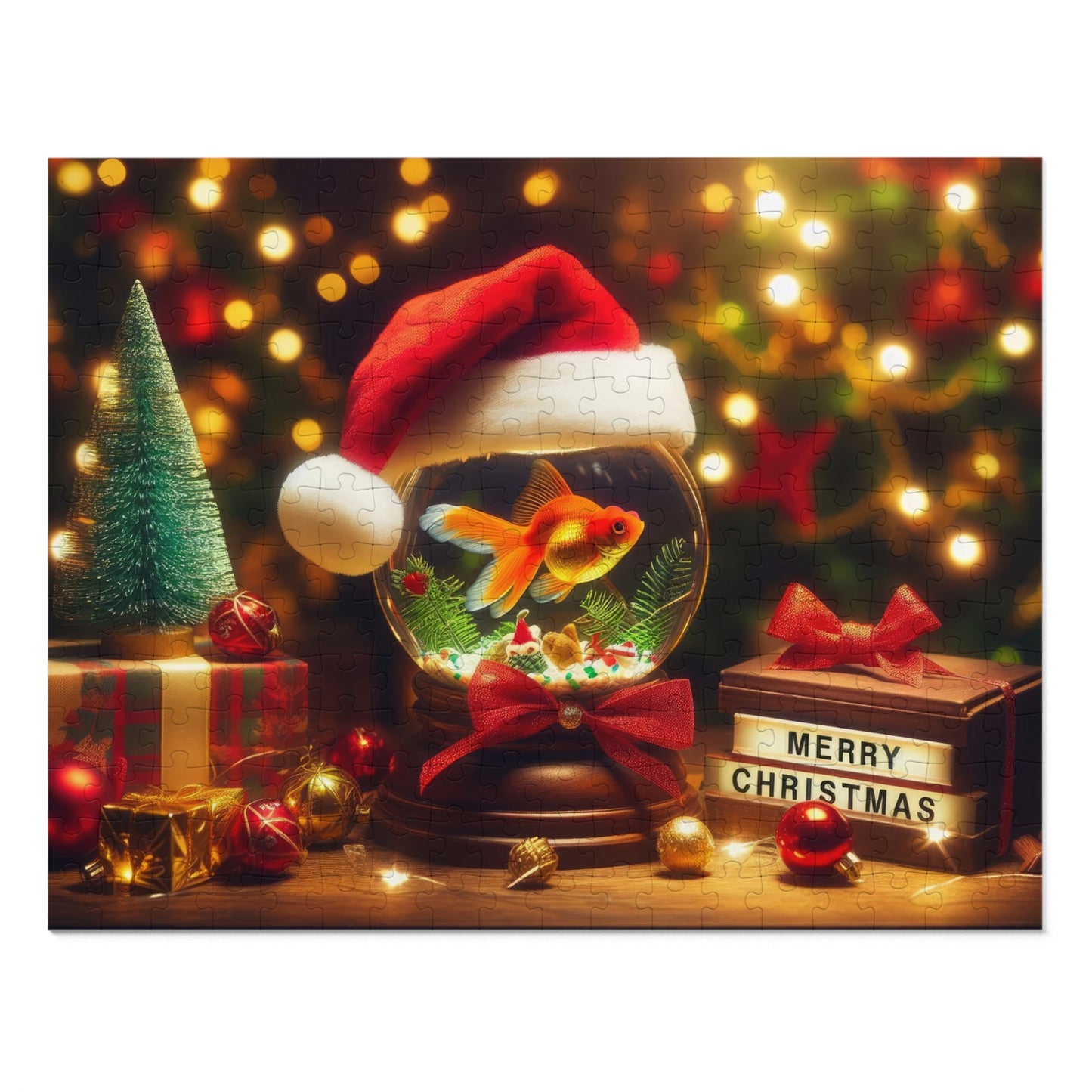 Merry Fin-tastic Wishes Jigsaw Puzzle (110, 252, 500-Piece)