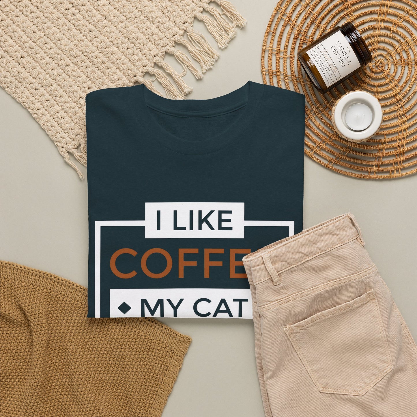 Coffee Cat Lover T-shirt, Funny Graphic Tee