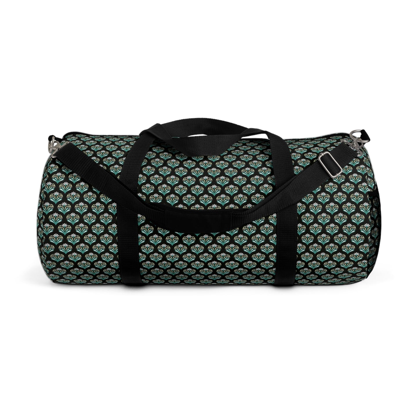 Classic Charm: Retro Flower Duffel Bag