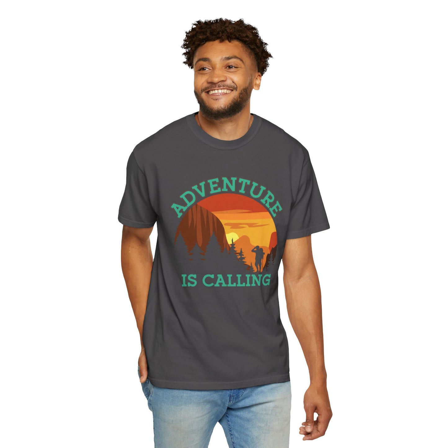 Adventure is Calling Unisex Garment-Dyed T-Shirt