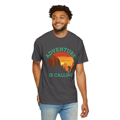 Adventure is Calling Unisex Garment-Dyed T-Shirt