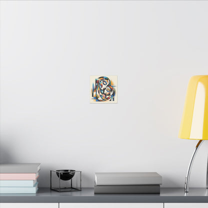Motherhood in Shapes - Canvas Print